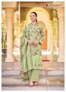 Kavya Kala Couture Satrangi Premium Lawn Cotton Embroidery Work Suit