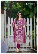 Kavya Kala Nirmohi Vol 5 Lawn Cotton Digital Print Embroidered Designer Suit
