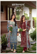 Khudha Baksh Farah Vol 2 Premium Lawn Cotton Digital Printed Suit