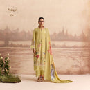 Kimora Sohni Sandalwood Premium Digital Printed Embroidered Work Suit