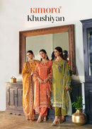 Kimora Khushiyan Premium Muslin Digital Printed Designer Suit
