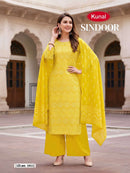 Kunal Fashions Sindoor Heavy Soft Cotton Printed Suit Set