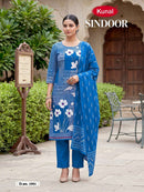 Kunal Fashions Sindoor Heavy Soft Cotton Printed Suit Set