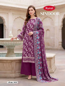 Kunal Fashions Sindoor Heavy Soft Cotton Printed Suit Set