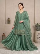 LM 17 Premium Silk Sequence Embroidered Women's Party Wear Suit