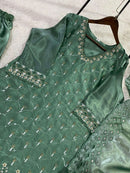 LM 17 Premium Silk Sequence Embroidered Women's Party Wear Suit