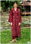 LSM Galleria Firdous Queen Vol 20 Lawn Premium Ready Made Suit
