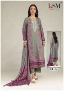 LSM Galleria Firdous Queen Vol 21 Lawn Cotton Printed Suit
