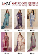 LSM Galleria Firdous Queen Vol 21 Lawn Cotton Printed Suit