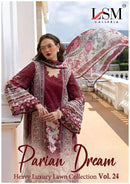 LSM Galleria Vol 24 Designer Heavy Luxury Lawn Pakistani Suit