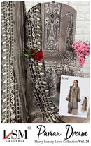LSM Galleria Vol 24 Designer Heavy Luxury Lawn Pakistani Suit