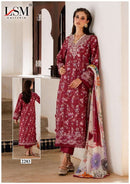 LSM Galleria Parian Dream Vol 22 Heavy Luxury Lawn Ready Made Suit