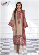 LSM Galleria Parian Dream Vol 22 Heavy Luxury Lawn Ready Made Suit