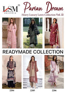 LSM Galleria Parian Dream Vol 22 Heavy Luxury Lawn Ready Made Suit