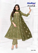 Madhav Fashion Anarkali Vol 1 Premium Cotton Kurti Pant & Dupatta Set