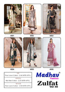 Madhav Fashion Zulfat Vol 4 Lawn Cotton Digital Print Salwar Suits