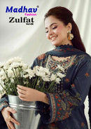 Madhav Zulfat Vol 5 Premium Lawn Cotton Digital Print Suit Set
