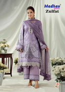 Madhav Zulfat Vol 5 Premium Lawn Cotton Digital Print Suit Set