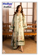Madhav Zulfat Vol 5 Premium Lawn Cotton Digital Print Suit Set