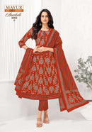 Mayur Creation Anarkali Vol 3 Cotton Frock Style Kurta Pant Dupatta Set