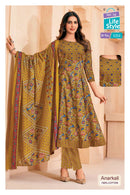 MCM Lifestyle Anarkali Vol 12 Cotton Printed Anarkali Gown Pant Dupatta Set