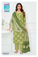 MCM Lifestyle Premium Bandhani Cotton Printed Ready Made Suit