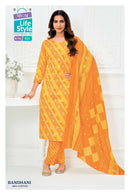 MCM Lifestyle Premium Bandhani Cotton Printed Ready Made Suit
