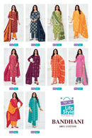 MCM Lifestyle Premium Bandhani Cotton Printed Ready Made Suit