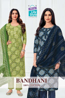 MCM Lifestyle Premium Bandhani Cotton Printed Ready Made Suit