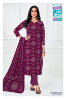 MCM Lifestyle Premium Bandhani Cotton Printed Ready Made Suit