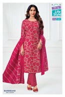 MCM Lifestyle Premium Bandhani Cotton Printed Ready Made Suit