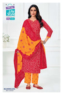 MCM Lifestyle Premium Bandhani Cotton Printed Ready Made Suit