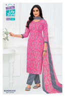 MCM Lifestyle Premium Bandhani Cotton Printed Ready Made Suit
