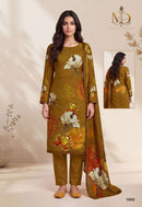Metrika Designs Rose Gold Vol 1 Premium Cotton Digital Print Embroidered Suit