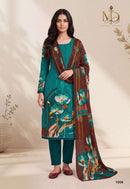 Metrika Designs Rose Gold Vol 1 Premium Cotton Digital Print Embroidered Suit