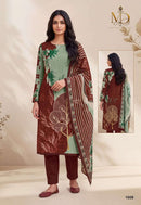 Metrika Designs Rose Gold Vol 1 Premium Cotton Digital Print Embroidered Suit