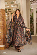 MF Clora Vol 21 Muslin Printed Ready Made Gown Set