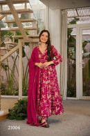MF Clora Vol 21 Muslin Printed Ready Made Gown Set