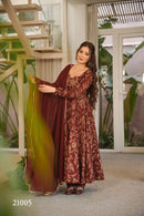 MF Clora Vol 21 Muslin Printed Ready Made Gown Set
