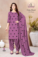 Miss World Choice Cute Heart Vol-1 Rayon Fancy Printed Suits