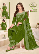 Miss World Choice Vol 53 Cotton Bandhani Printed Patiyala Suit Set