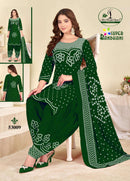 Miss World Choice Vol 53 Cotton Bandhani Printed Patiyala Suit Set