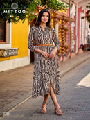 Mittoo Belt Vol 27 Designer Rayon Print Fancy Western Style Gown