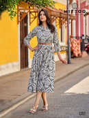 Mittoo Belt Vol 27 Designer Rayon Print Fancy Western Style Gown