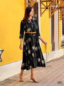 Mittoo Belt Vol 27 Designer Rayon Print Fancy Western Style Gown