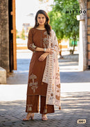Mittoo Noorika Designer Rayon Kurti Pant Dupatta Set