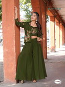 Mittoo Ruksat Premium Chanderi Silk Designer Indo Western Dress