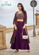 Mittoo Zubeda Vol 2 Elegant Silk Indo Western Style Dress