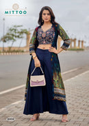 Mittoo Zubeda Vol 2 Elegant Silk Indo Western Style Dress