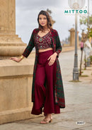 Mittoo Zubeda Vol 2 Elegant Silk Indo Western Style Dress
